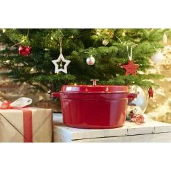 Staub Cocotte Rotonda - 30 Cm, Ciliegia 11 Staub Cocotte Rotonda - 30 Cm, Ciliegia -Coltelli 000011021