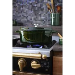Staub Cocotte Ovale - 33 Cm, Basilico -Coltelli 000016966