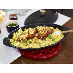Staub Pirofila Con Coperchio Ovale - 31 Cm, Nero -Coltelli 000017146