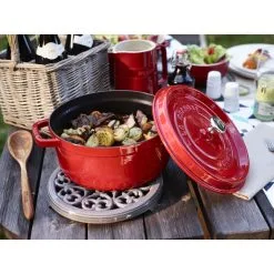 Staub Cocotte Rotonda - 26 Cm, Ciliegia -Coltelli 000017190 1