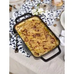 Staub Pirofila Rettangolare - 30 X 20 Cm, Grigio Grafite -Coltelli 000017271