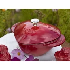 Staub Cocotte Cuore - 20 Cm, Ciliegia -Coltelli 000017301