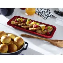 Staub Piatto Da Servizio Rettangolare - 36 Cm X 14 Cm, Ciliegia -Coltelli 000017341