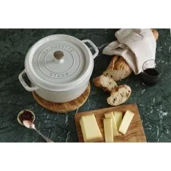 Staub Cocotte Rotonda - 28 Cm, Tartufo Bianco -Coltelli 000019724