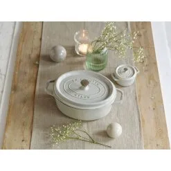 Staub Cocotte Ovale - 23 Cm, Tartufo Bianco -Coltelli 000019752