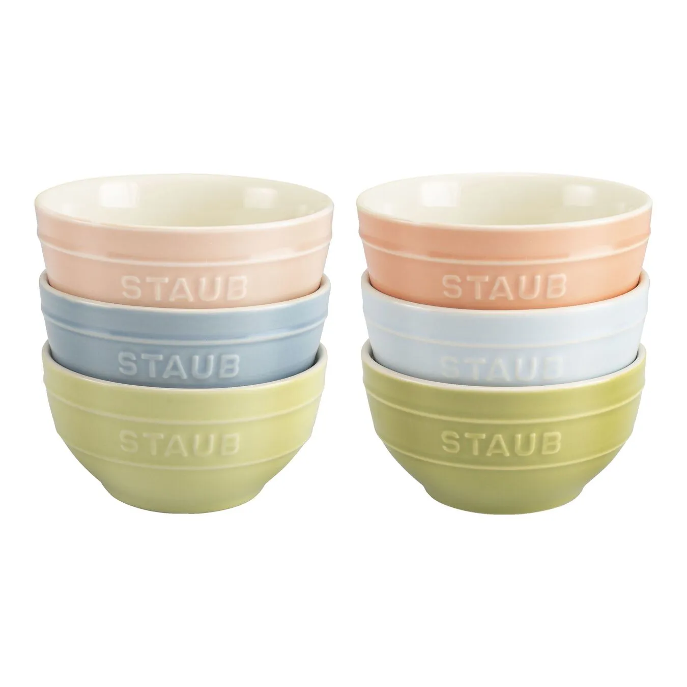 Staub Set Di Ciotole Macaron - 6-pz., Colori Misti 1 Staub Set Di Ciotole Macaron - 6-pz., Colori Misti