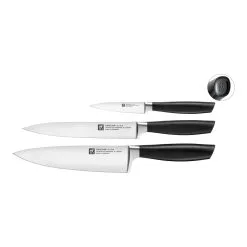 Zwilling Set Di Coltelli 3-pz., Nero