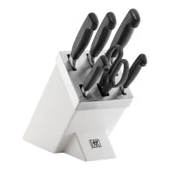 Zwilling Set Di Coltelli Con Ceppo Con Sistema Autoaffilante - 7-pz., Bianco