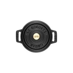 Staub Cocotte Rotonda - 12 Cm, Nera -Coltelli 40500 101 0 3 1