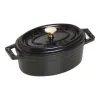 Staub Mini Cocotte Ovale - 11 Cm, Nero