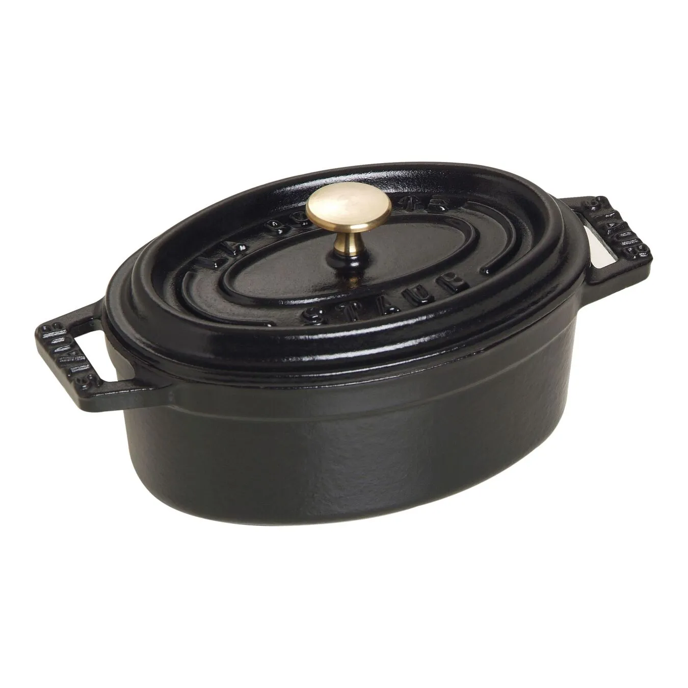 Staub Mini Cocotte Ovale - 11 Cm, Nero 1 Staub Mini Cocotte Ovale - 11 Cm, Nero