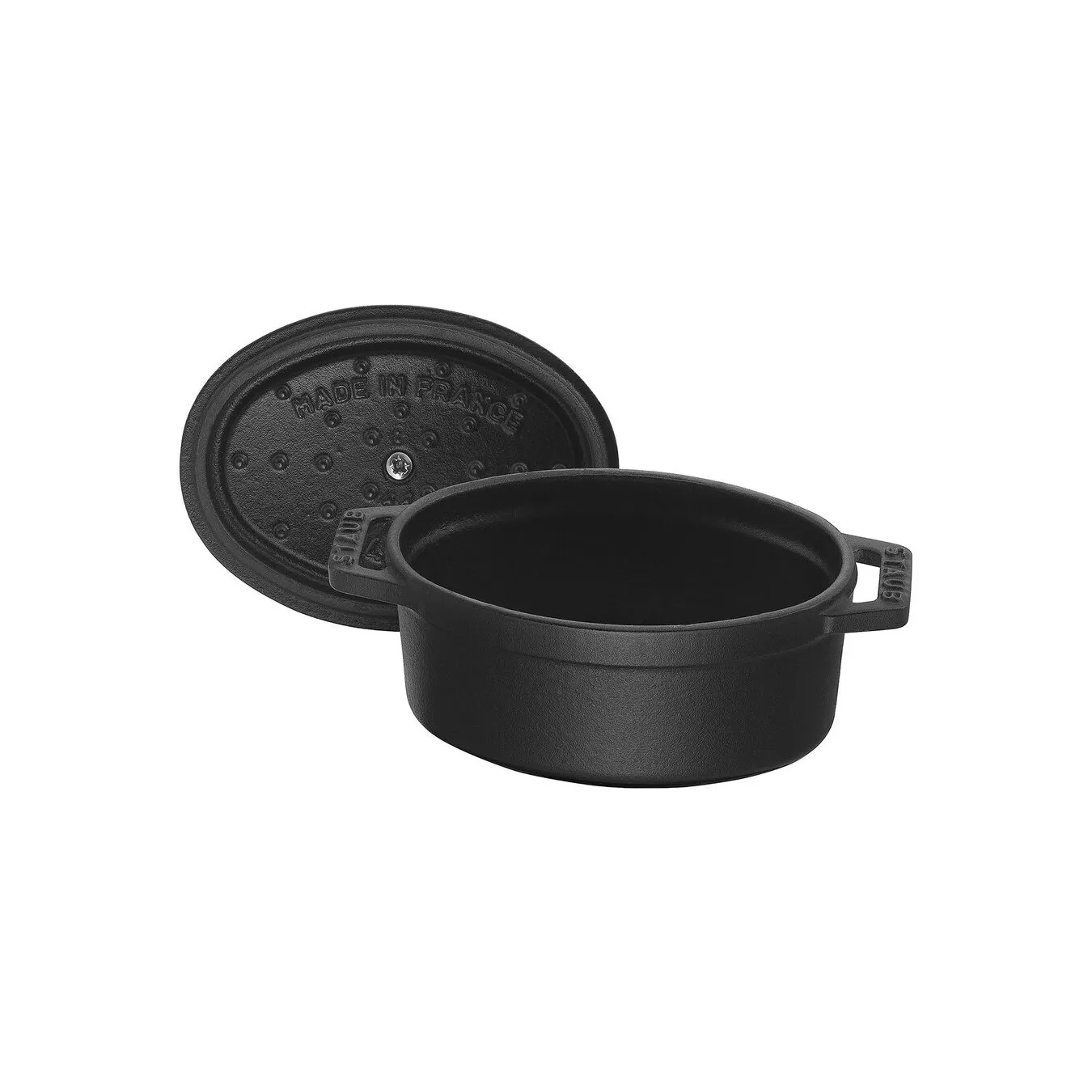 Staub Mini Cocotte Ovale - 11 Cm, Nero 6 Staub Mini Cocotte Ovale - 11 Cm, Nero - immagine 6