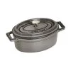 Staub Mini Cocotte Ovale - 11 Cm, Grigio Grafite