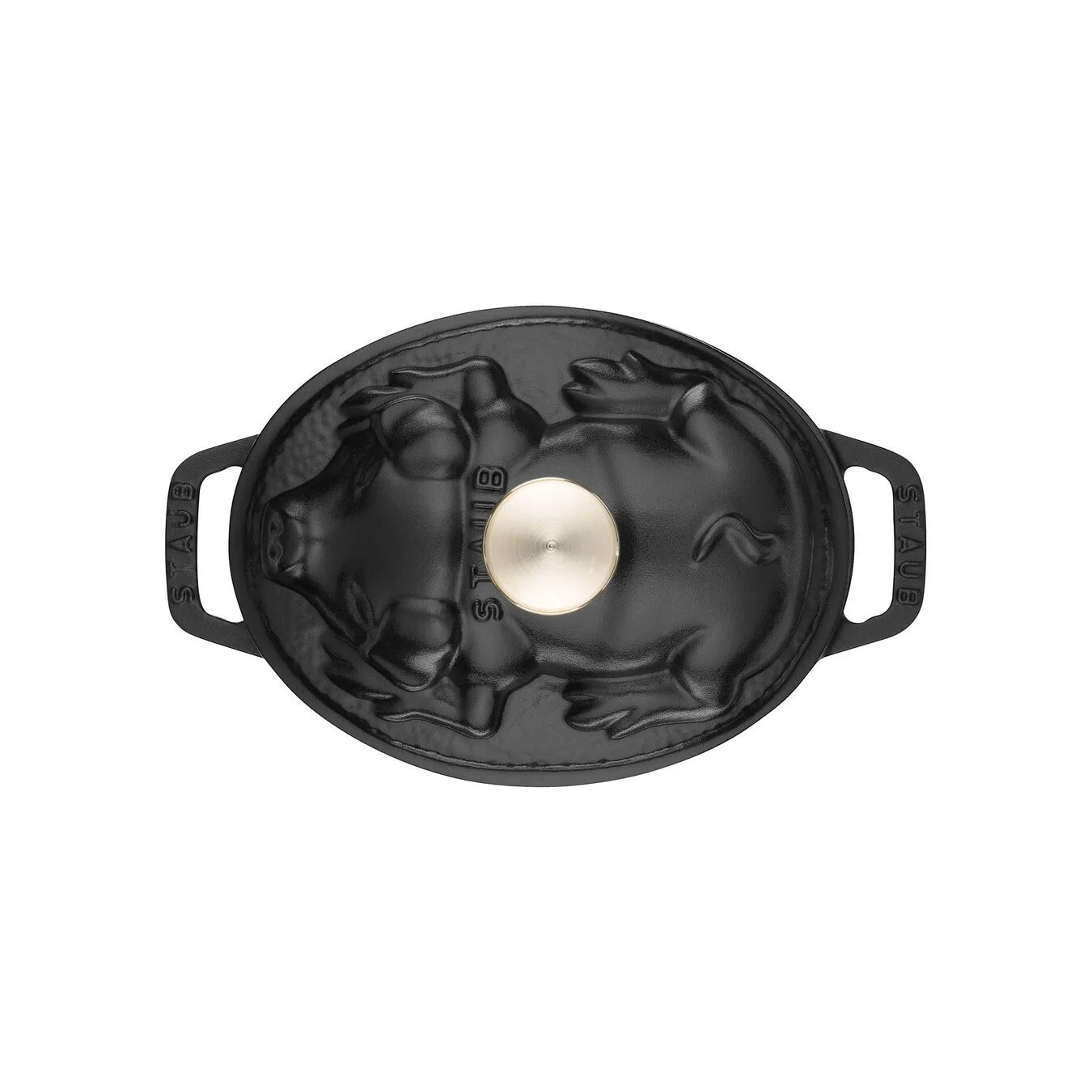 Staub Cocotte Ovale - 17 Cm, Nera 3 Staub Cocotte Ovale - 17 Cm, Nera - immagine 3