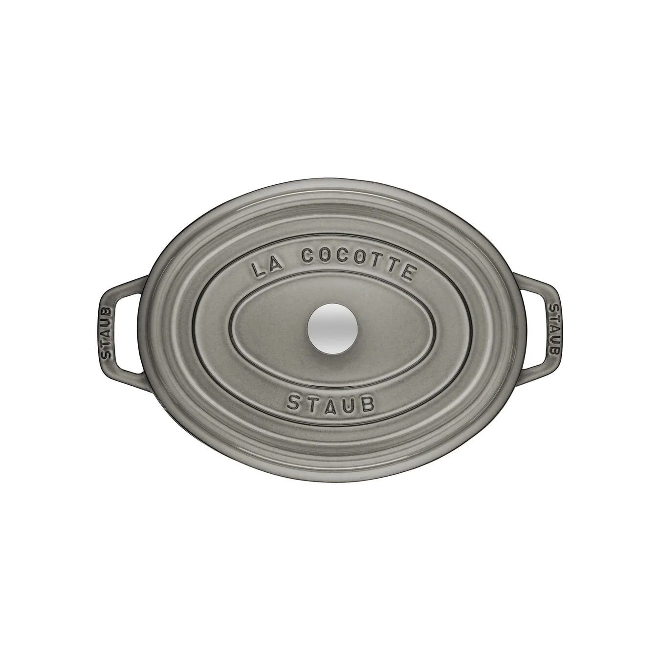 Staub Cocotte Ovale - 31 Cm, Colore Grigio Grafite 3 Staub Cocotte Ovale - 31 Cm, Colore Grigio Grafite - immagine 3