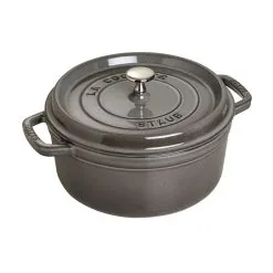 Staub Cocotte Rotonda - 18 Cm, Colore Grigio Grafite