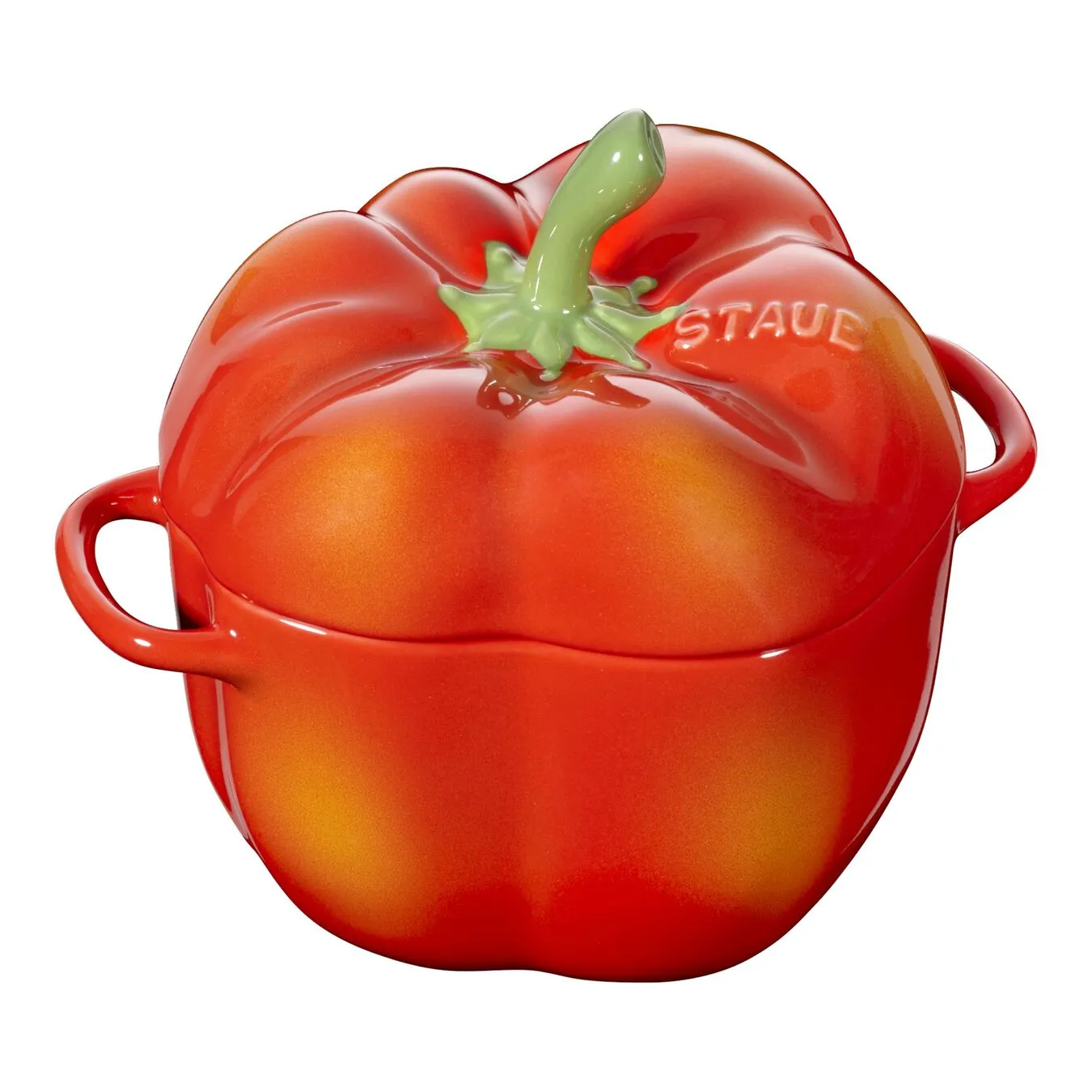 Staub Cocotte Peperone - 11 Cm, Arancione-Rosso 1 Staub Cocotte Peperone - 11 Cm, Arancione-Rosso