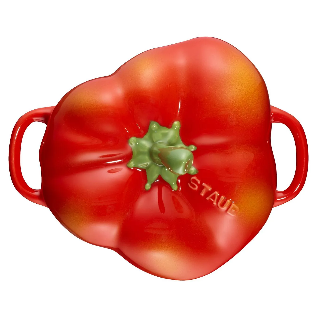Staub Cocotte Peperone - 11 Cm, Arancione-Rosso 3 Staub Cocotte Peperone - 11 Cm, Arancione-Rosso - immagine 3