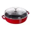Staub Tegame Con Coperchio In Vetro Rotondo - 26 Cm, Ciliegia