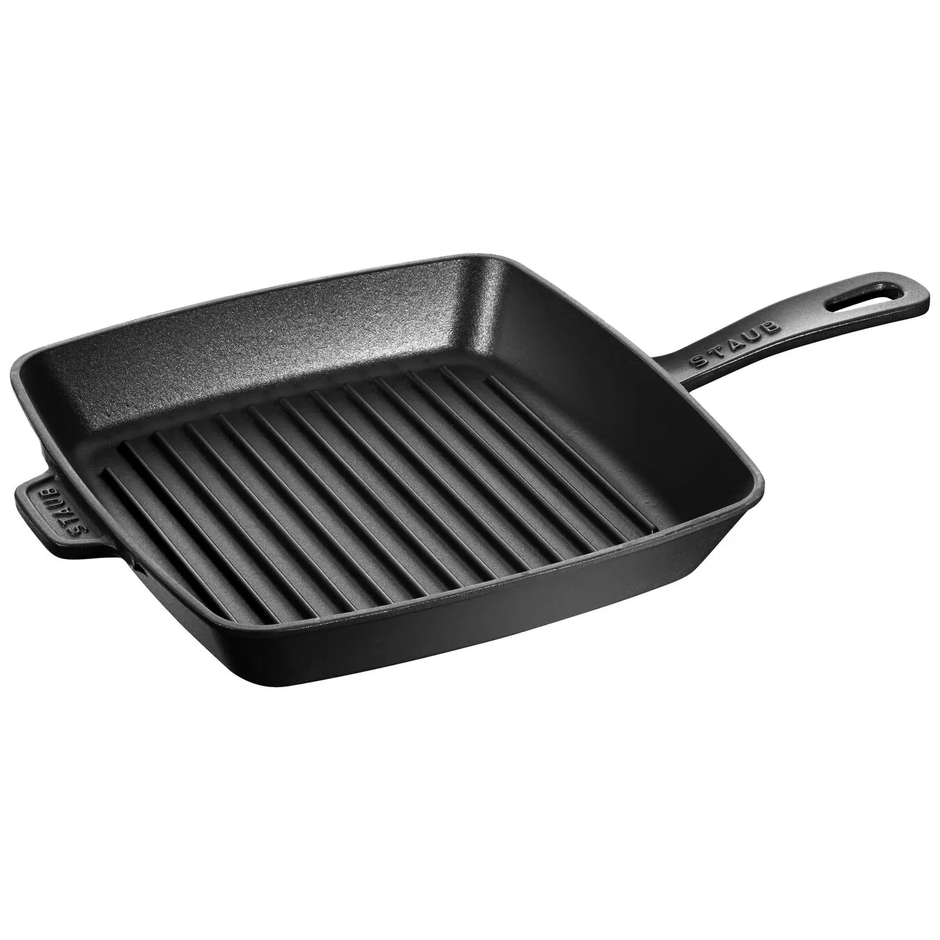 Staub Grill Con Manico Quadrata - 26 X 26 Cm, Nera 1 Staub Grill Con Manico Quadrata - 26 X 26 Cm, Nera