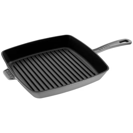 Staub Grill Con Manico Quadrata - 30 Cm, Colore Grigio Grafite 6 Staub Grill Con Manico Quadrata - 30 Cm, Colore Grigio Grafite -Coltelli 40501 109 0 1