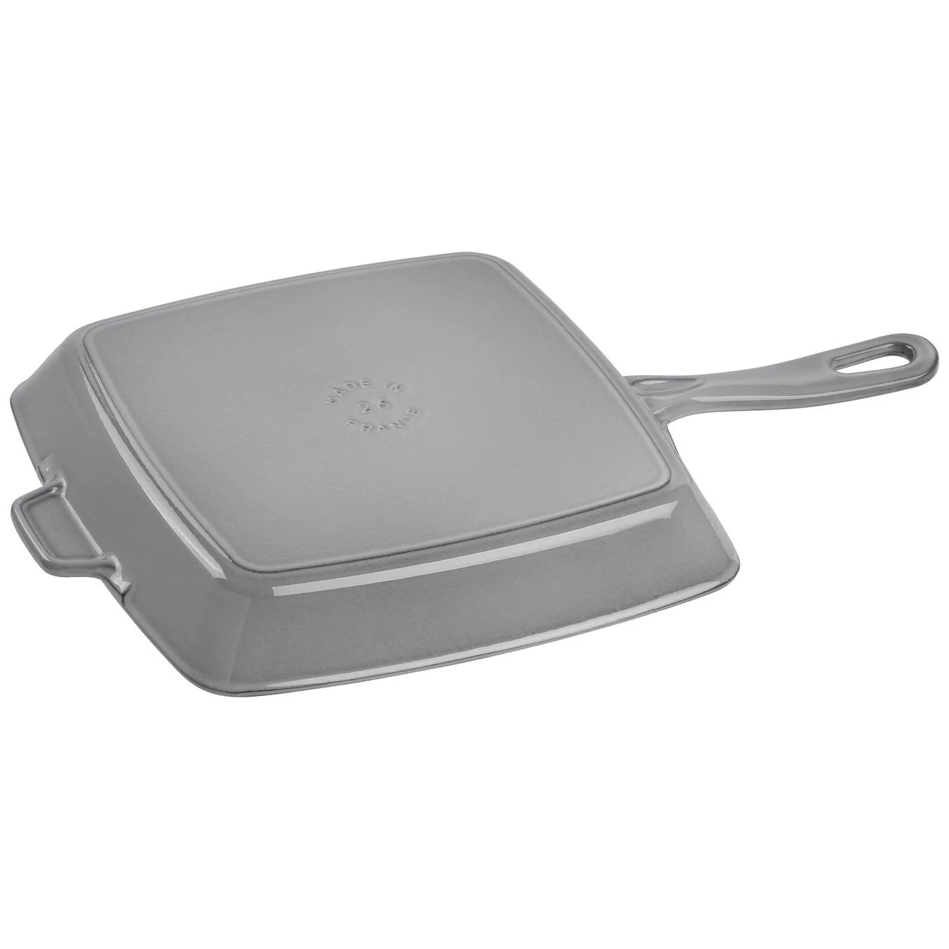 Staub Grill Con Manico Quadrata - 26 X 26 Cm, Colore Grigio Grafite 2 Staub Grill Con Manico Quadrata - 26 X 26 Cm, Colore Grigio Grafite - immagine 2