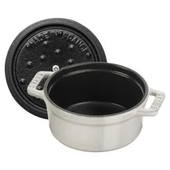 Staub Mini Cocotte Rotonda - 10 Cm, Tartufo Bianco -Coltelli 40501408 5