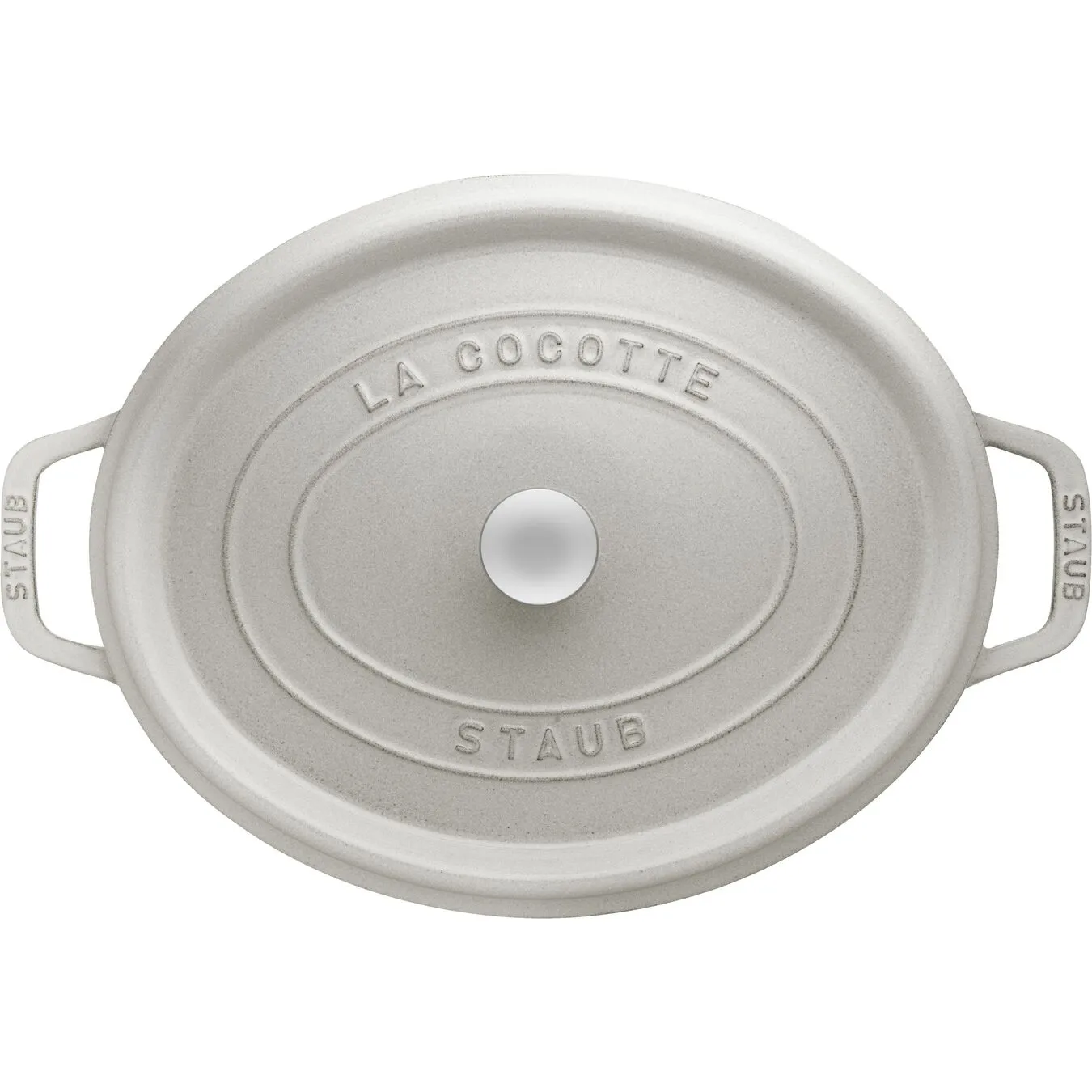 Staub Cocotte Ovale - 37 Cm, Tartufo Bianco 3 Staub Cocotte Ovale - 37 Cm, Tartufo Bianco - immagine 3