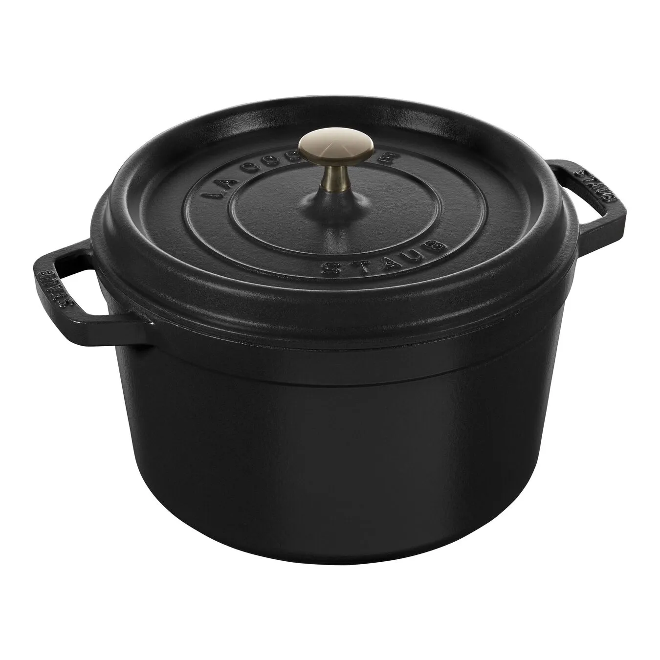 Staub Cocotte Vento Rotonda - 24 Cm, Nero 1 Staub Cocotte Vento Rotonda - 24 Cm, Nero