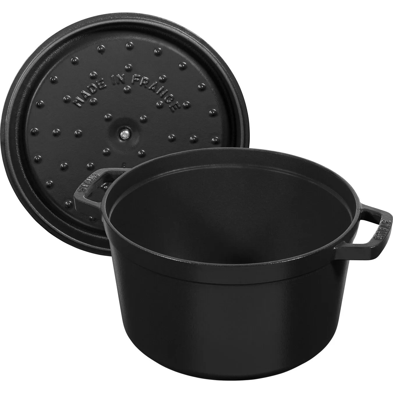 Staub Cocotte Vento Rotonda - 24 Cm, Nero 5 Staub Cocotte Vento Rotonda - 24 Cm, Nero - immagine 5