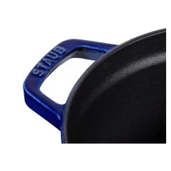 Staub Cocotte Rotonda - 30 Cm, Blu Scuro -Coltelli 40506 572 0 000000240