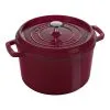 Staub Cocotte Vento Rotonda - 24 Cm, Bordeaux