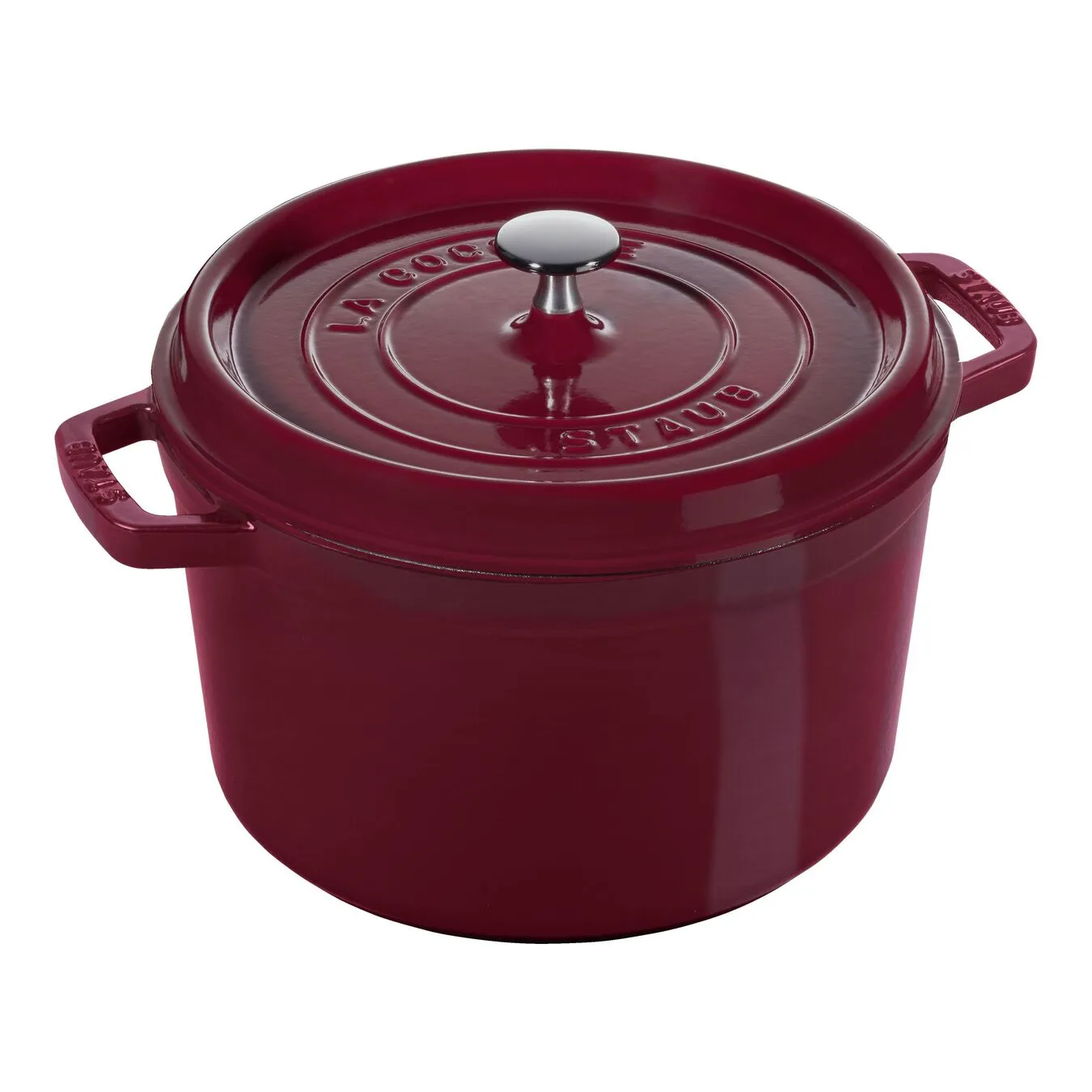 Staub Cocotte Vento Rotonda - 24 Cm, Bordeaux 1 Staub Cocotte Vento Rotonda - 24 Cm, Bordeaux