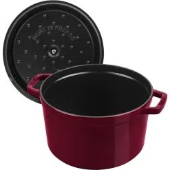 Staub Cocotte Vento Rotonda - 24 Cm, Bordeaux 10 Staub Cocotte Vento Rotonda - 24 Cm, Bordeaux -Coltelli 40506566 5
