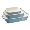 Staub Set Di Pirofile Rettangolare - 3-pz., Turchese Antico