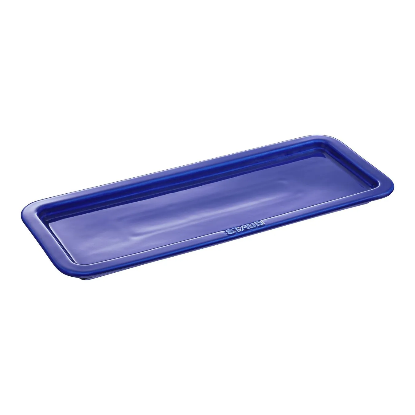 Staub Piatto Da Servizio Rettangolare - 36 Cm X 14 Cm, Blu Scuro 1 Staub Piatto Da Servizio Rettangolare - 36 Cm X 14 Cm, Blu Scuro