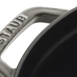 Staub Cocotte Rotonda - 28 Cm, Colore Grigio Grafite -Coltelli 40509 304 0 3 1