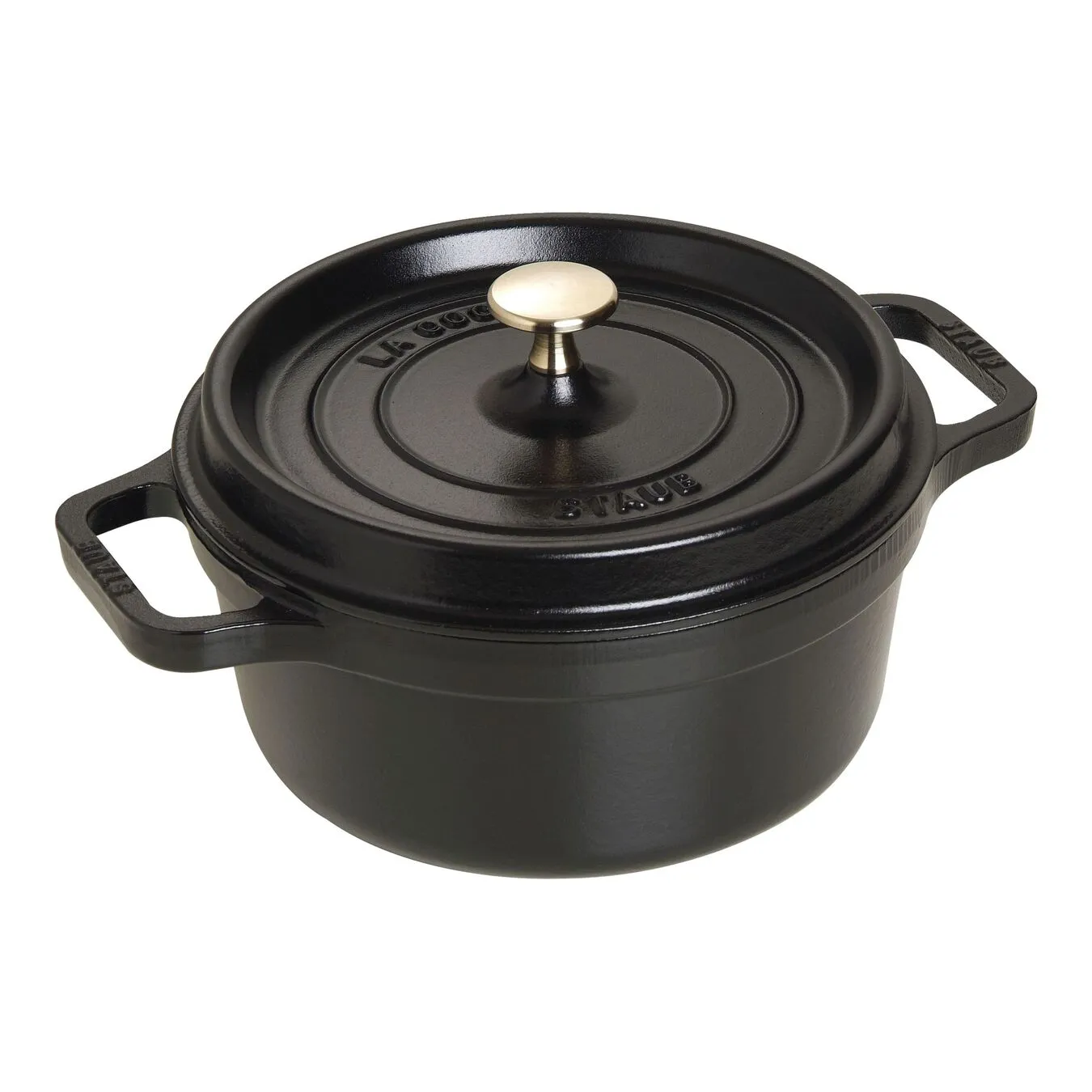 Staub Cocotte Rotonda - 22 Cm, Nera 1 Staub Cocotte Rotonda - 22 Cm, Nera