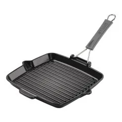 Staub Grill Con Becchi Quadrata - 24 X 24 Cm, Nero