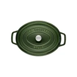 Staub Cocotte Ovale - 33 Cm, Basilico -Coltelli 40509 363 0 2 2