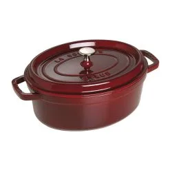 Staub Cocotte Ovale - 33 Cm, Granatina 9 Staub Cocotte Ovale - 33 Cm, Granatina -Coltelli 40509 364 0 2 1
