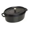 Staub Cocotte Ovale - 37 Cm, Nero