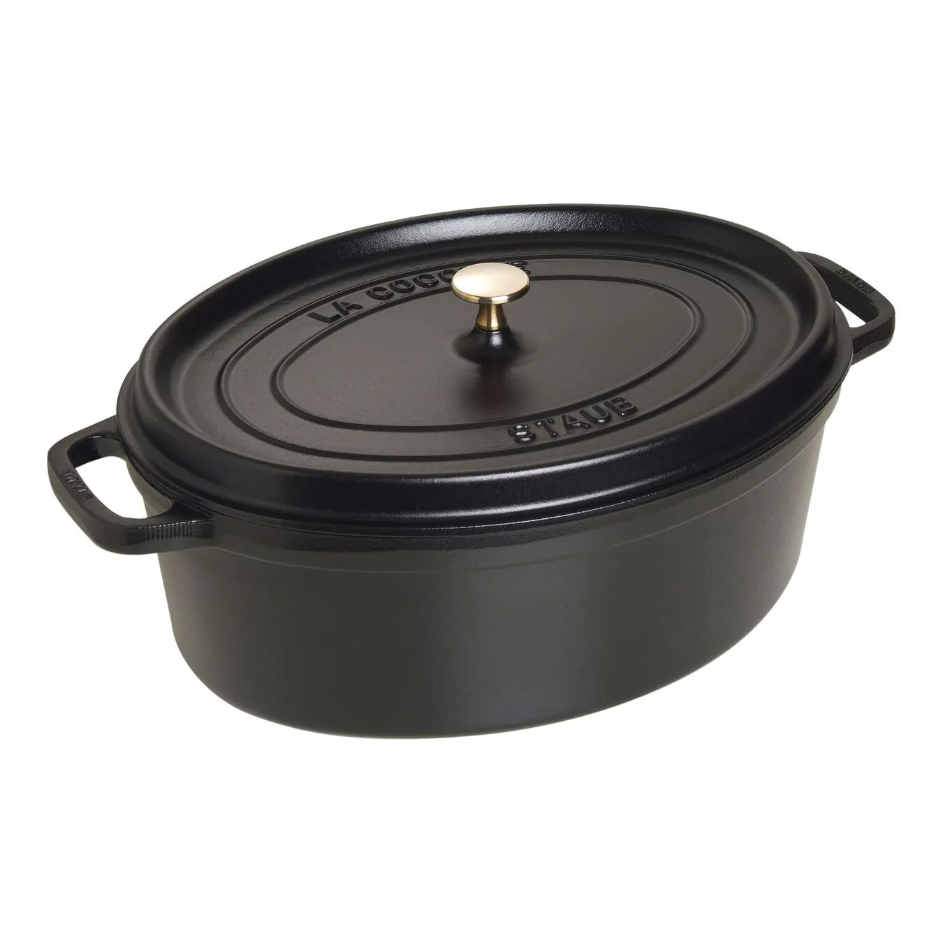 Staub Cocotte Ovale - 37 Cm, Nero 1 Staub Cocotte Ovale - 37 Cm, Nero