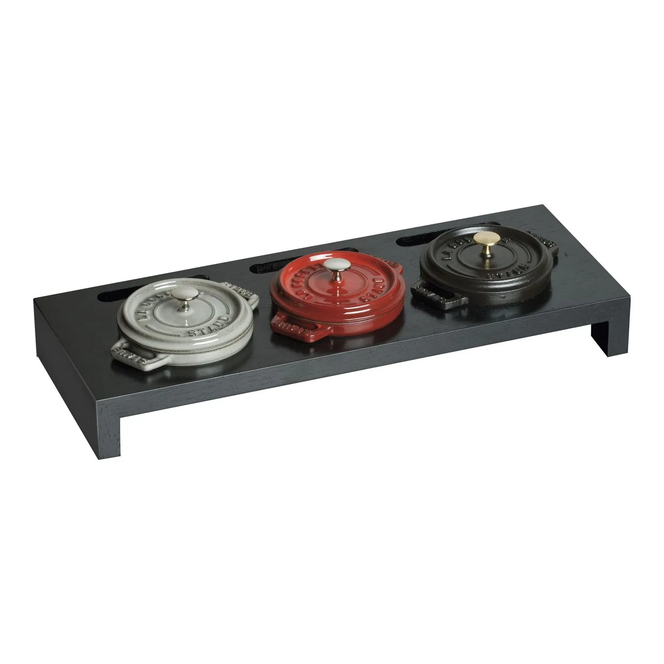 Staub Supporto Rettangolare - 42 Cm X 16 Cm, Nero 1 Staub Supporto Rettangolare - 42 Cm X 16 Cm, Nero