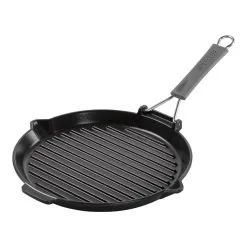 Staub Grill Con Becchi Rotonda - 28 Cm, Nero