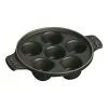 Staub Piatto Per Lumache Rotondo - 14 Cm, Nero