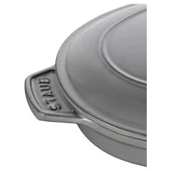 Staub Pirofila Con Coperchio Ovale - 23 Cm, Grigio Grafite -Coltelli 40509 581 2