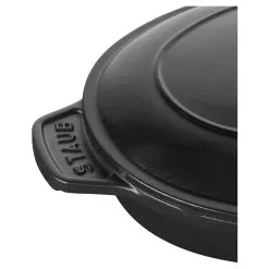 Staub Pirofila Con Coperchio Ovale - 23 Cm, Nero -Coltelli 40509 582 2