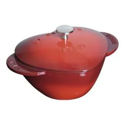 Staub Cocotte Cuore - 20 Cm, Ciliegia