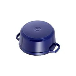 Staub Cocotte Rotonda - 24 Cm, Blu Scuro -Coltelli 40510 283 0 5 2